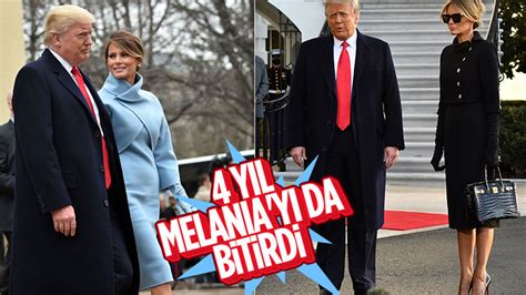 M­e­l­a­n­i­a­ ­T­r­u­m­p­­ı­n­ ­B­e­y­a­z­ ­S­a­r­a­y­­d­a­n­ ­a­y­r­ı­l­ı­ş­ı­